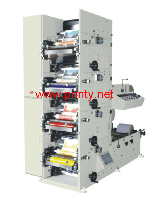 Flexo label printing machine | Automatic flexo label printing equipment | Multi function 4 color flexo printing machine 